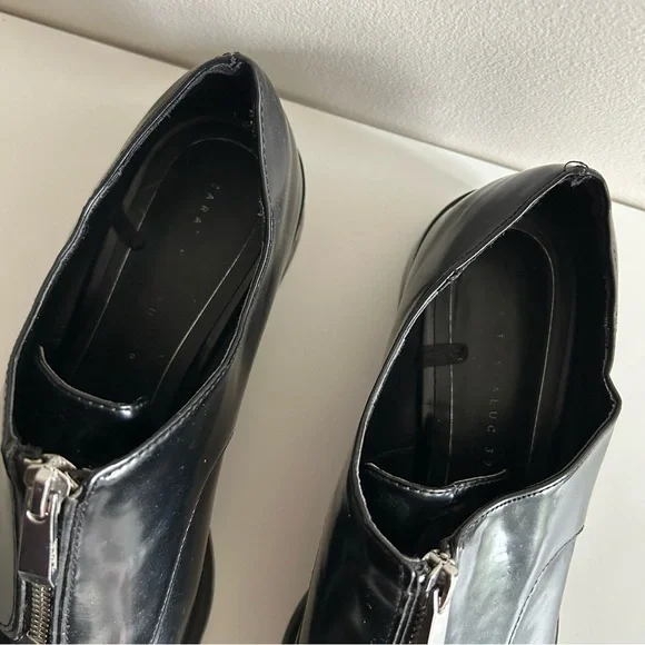 ZARA Black Half Zip Shoes Size 39 - Picture 3 of 7